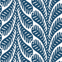 T20827 Ginger Navy Eden Wallpaper by Thibaut