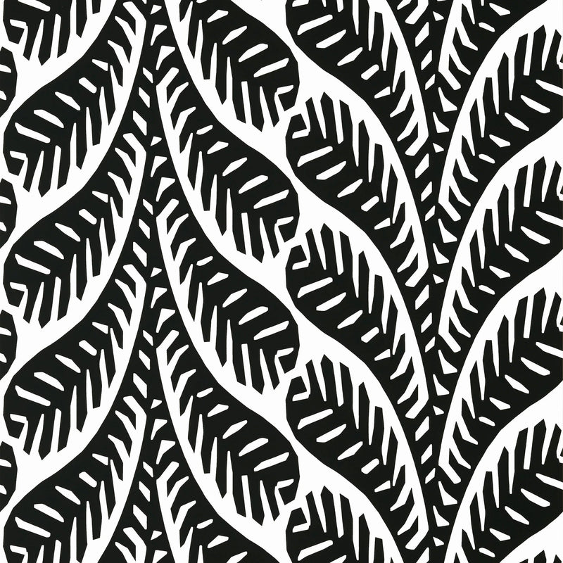 T20830 Ginger Black Eden Wallpaper by Thibaut