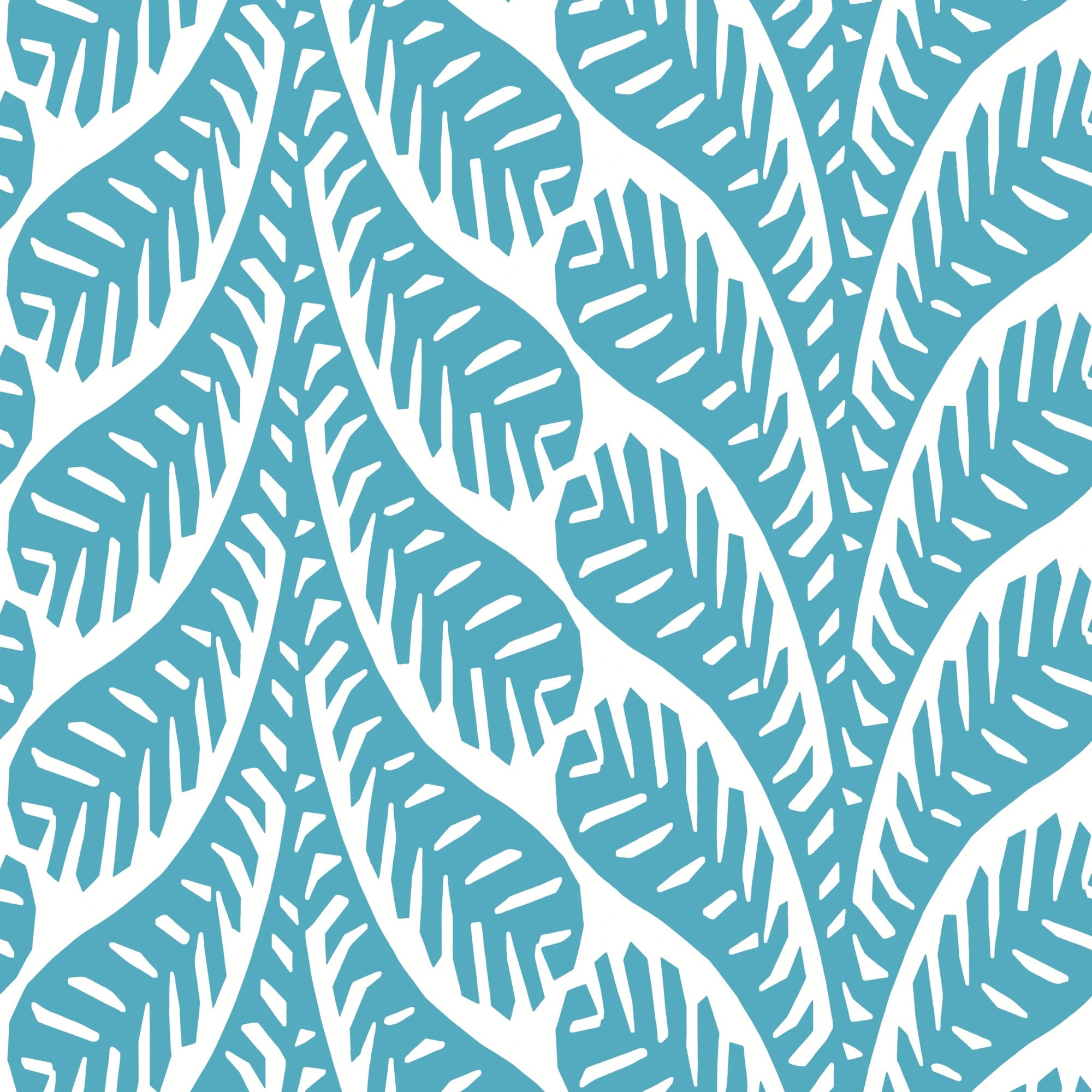 T20833 Ginger Turquoise Eden Wallpaper by Thibaut