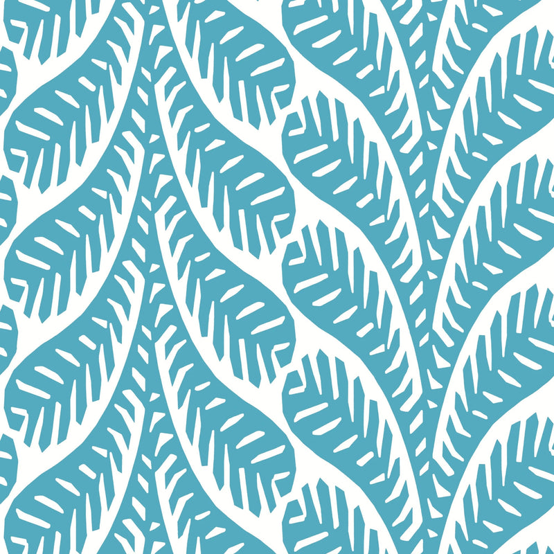 T20833 Ginger Turquoise Eden Wallpaper by Thibaut