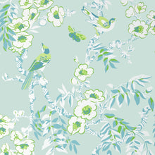 T20843 Yukio Spa Blue Eden Wallpaper by Thibaut