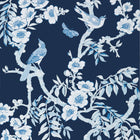 T20844 Yukio Navy and White Eden Wallpaper by Thibaut