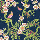 Yukio Navy and Pink Eden Wallpaper by Thibaut