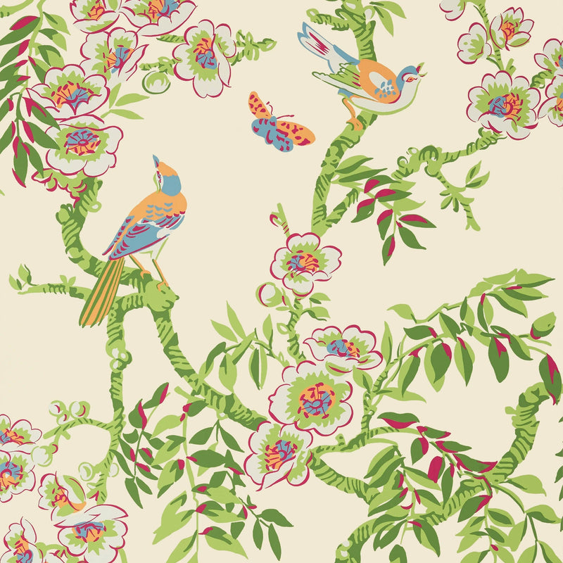 T20847 Yukio Cream Eden Wallpaper by Thibaut
