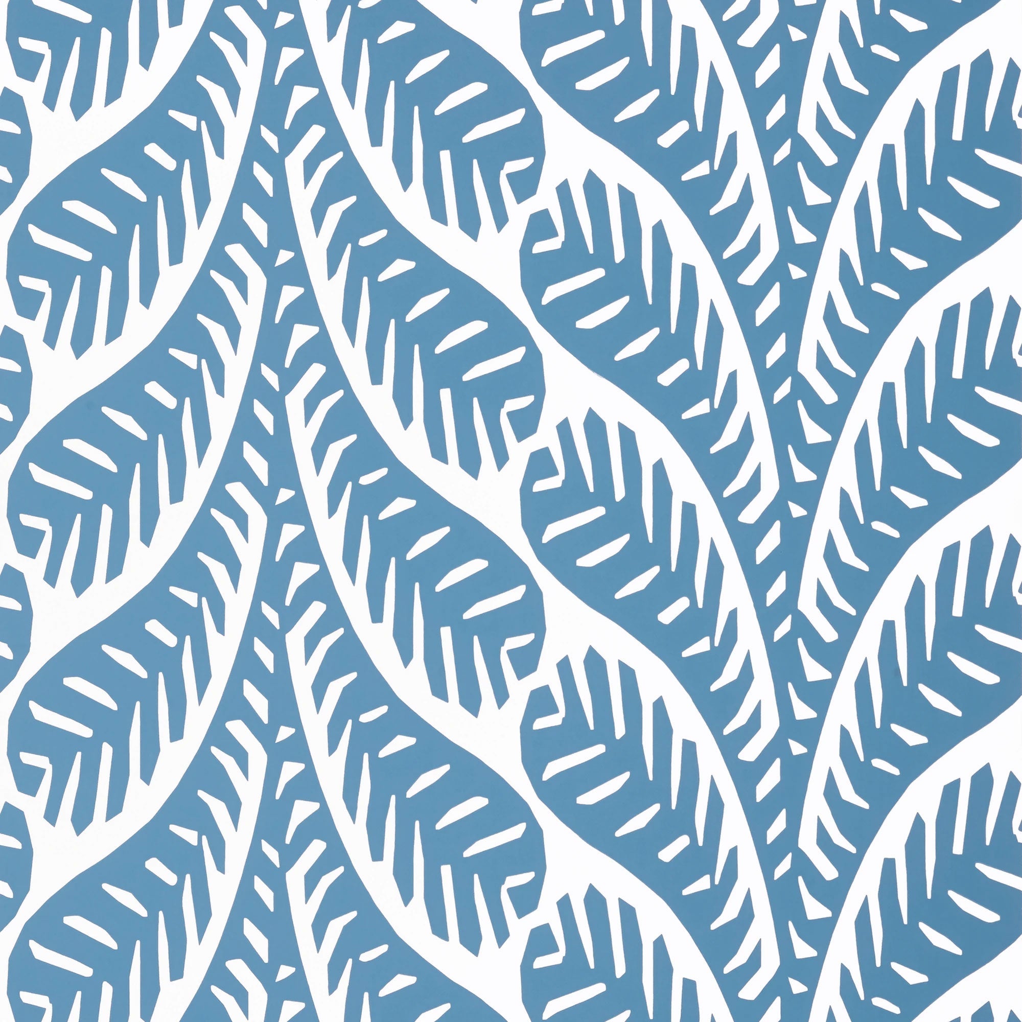 T20848 Ginger Blue Eden Wallpaper by Thibaut