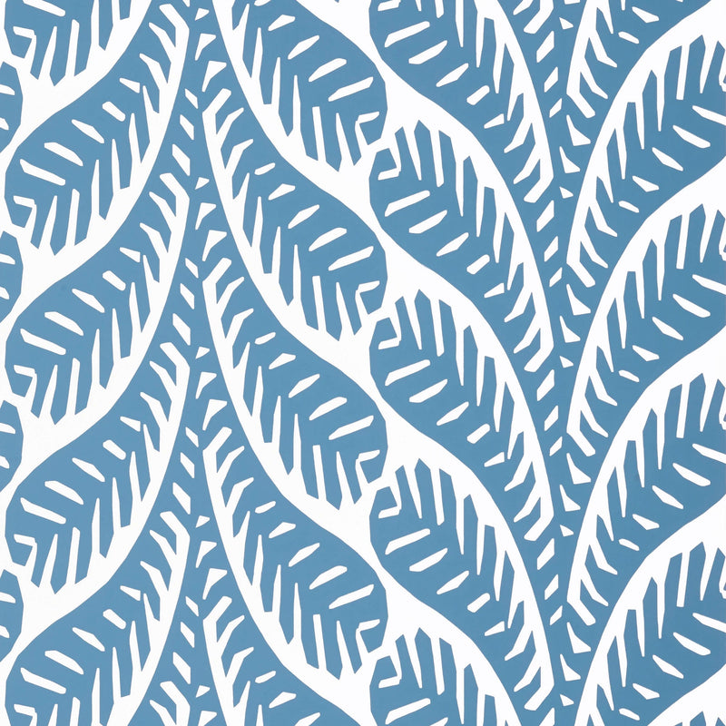 T20848 Ginger Blue Eden Wallpaper by Thibaut
