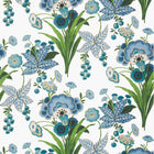 T20851 Pasadena Blue and Green Eden Wallpaper by Thibaut