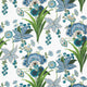 Pasadena Blue and Green Eden Wallpaper by Thibaut