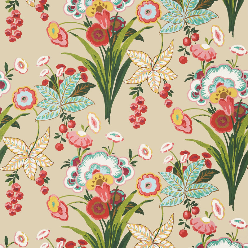 T20852 Pasadena Cream Eden Wallpaper by Thibaut