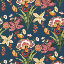 T20854 Pasadena Navy Eden Wallpaper by Thibaut