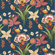 Pasadena Navy Eden Wallpaper by Thibaut