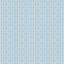 T20857 T-Square Light Blue Eden Wallpaper by Thibaut