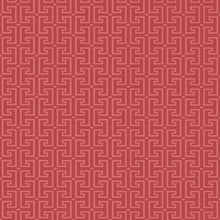 T20862 T-Square Raspberry Eden Wallpaper by Thibaut