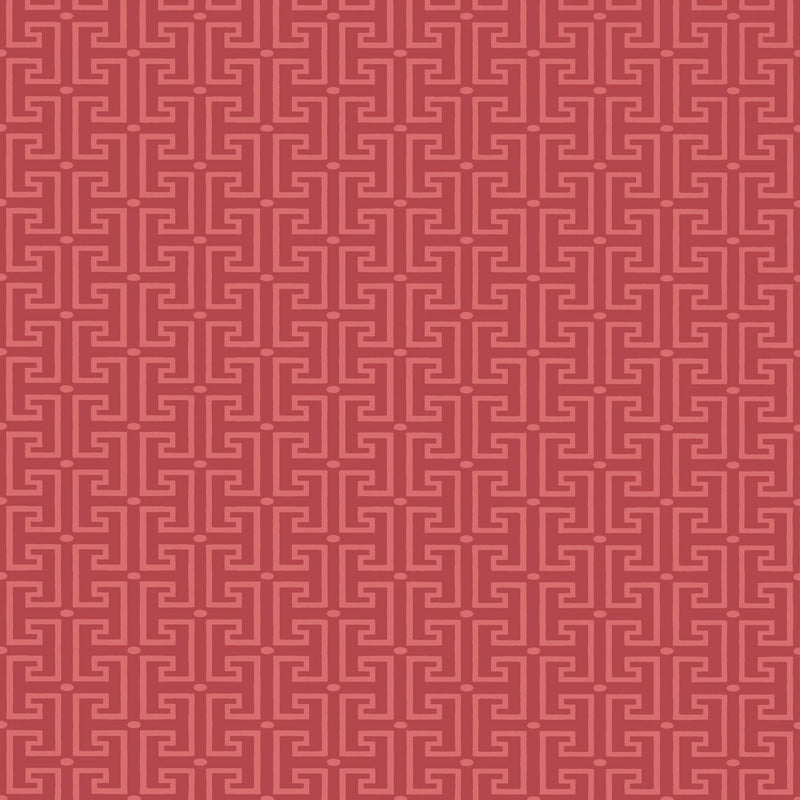 T20862 T-Square Raspberry Eden Wallpaper by Thibaut