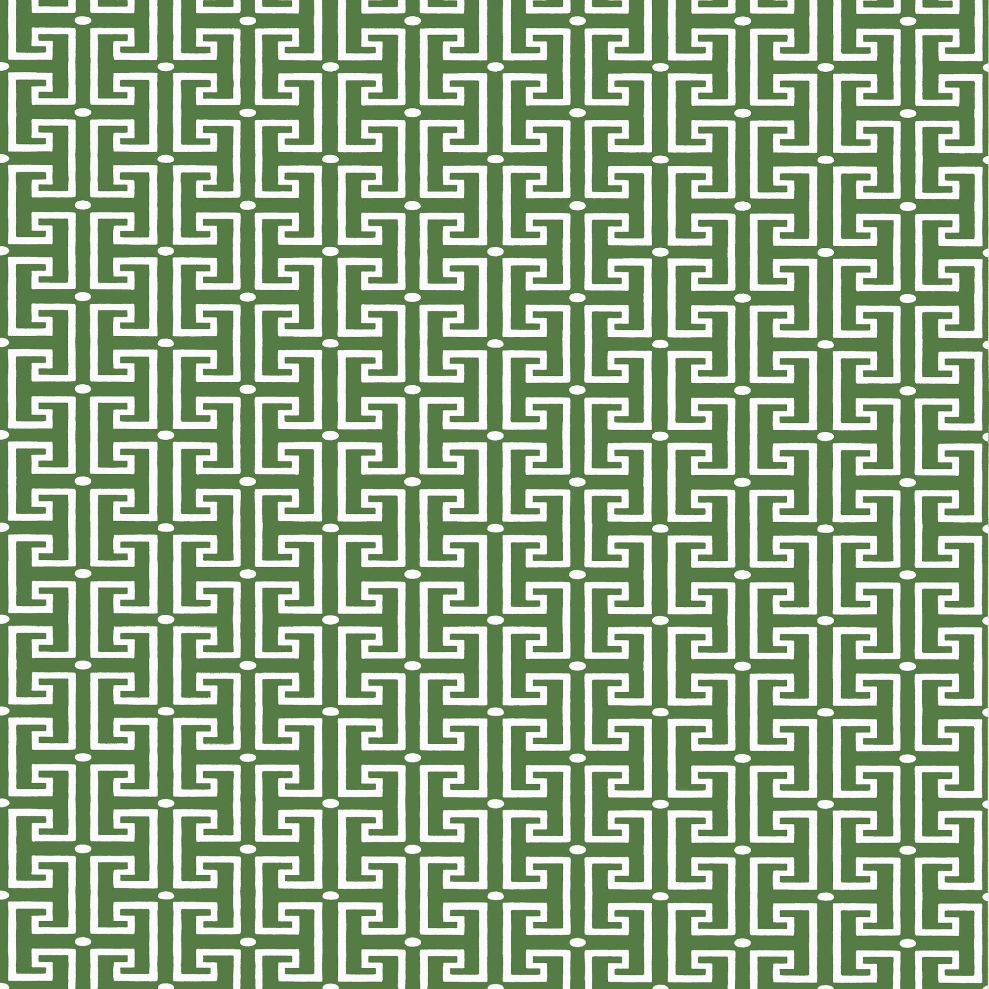 T20863 T-Square Emerald Eden Wallpaper by Thibaut