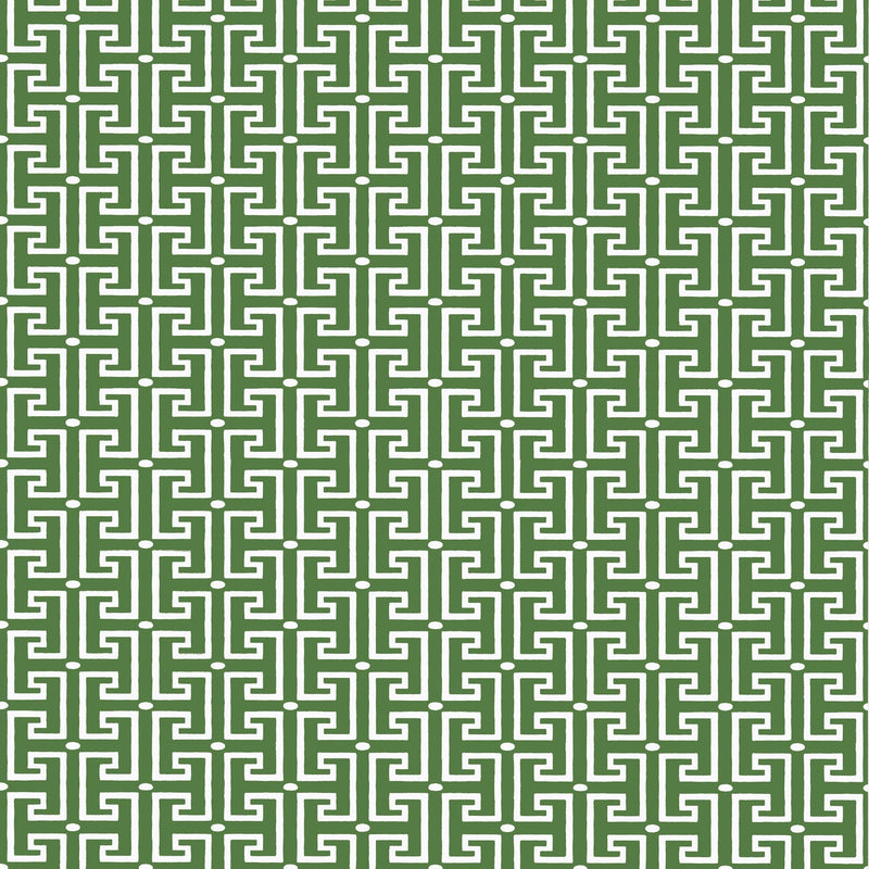 T20863 T-Square Emerald Eden Wallpaper by Thibaut