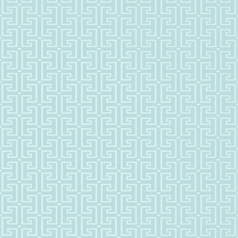 T20864 T-Square Spa Blue Eden Wallpaper by Thibaut