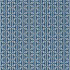 T20866 T-Square Navy and White Eden Wallpaper by Thibaut