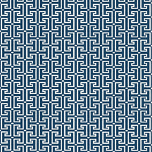 T20866 T-Square Navy and White Eden Wallpaper by Thibaut