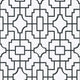 Fretwork Black Eden Wallpaper by Thibaut