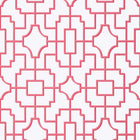 T20872 Fretwork Pink Eden Wallpaper by Thibaut