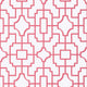 Fretwork Pink Eden Wallpaper by Thibaut
