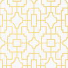 T20873 Fretwork Yellow Eden Wallpaper by Thibaut