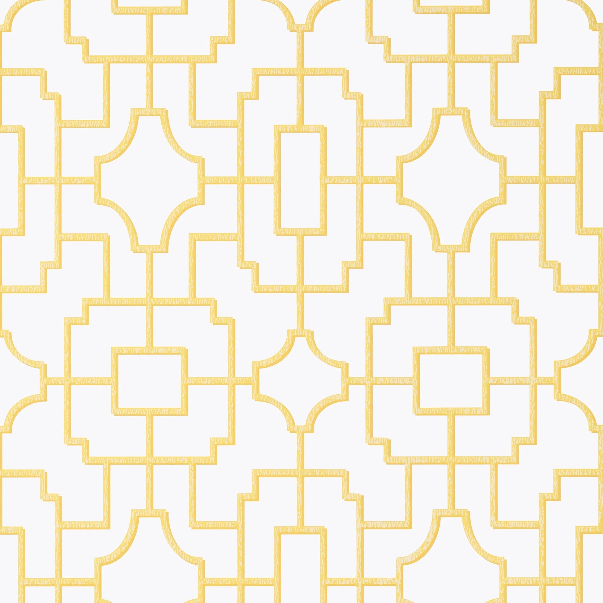 T20873 Fretwork Yellow Eden Wallpaper by Thibaut