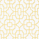 Fretwork Yellow Eden Wallpaper by Thibaut