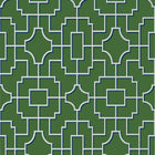 T20874 Fretwork Emerald Eden Wallpaper by Thibaut