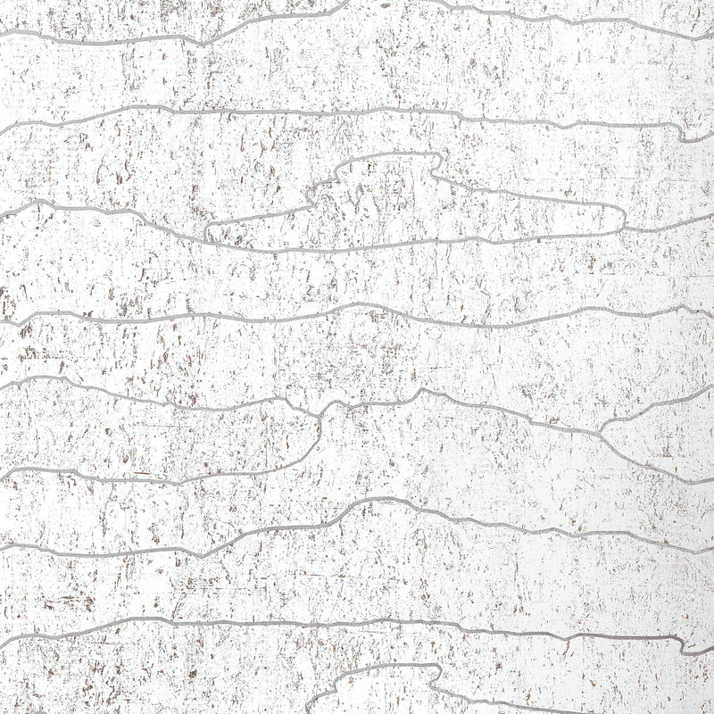 T24405 Cloud Mosaic White Silver Yutori Wallpaper by Thibaut