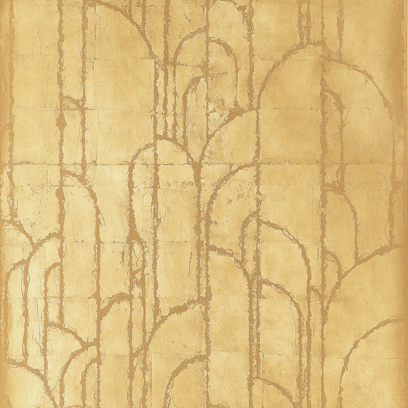 T24414 Deco Moon Gold Yutori Wallpaper by Thibaut