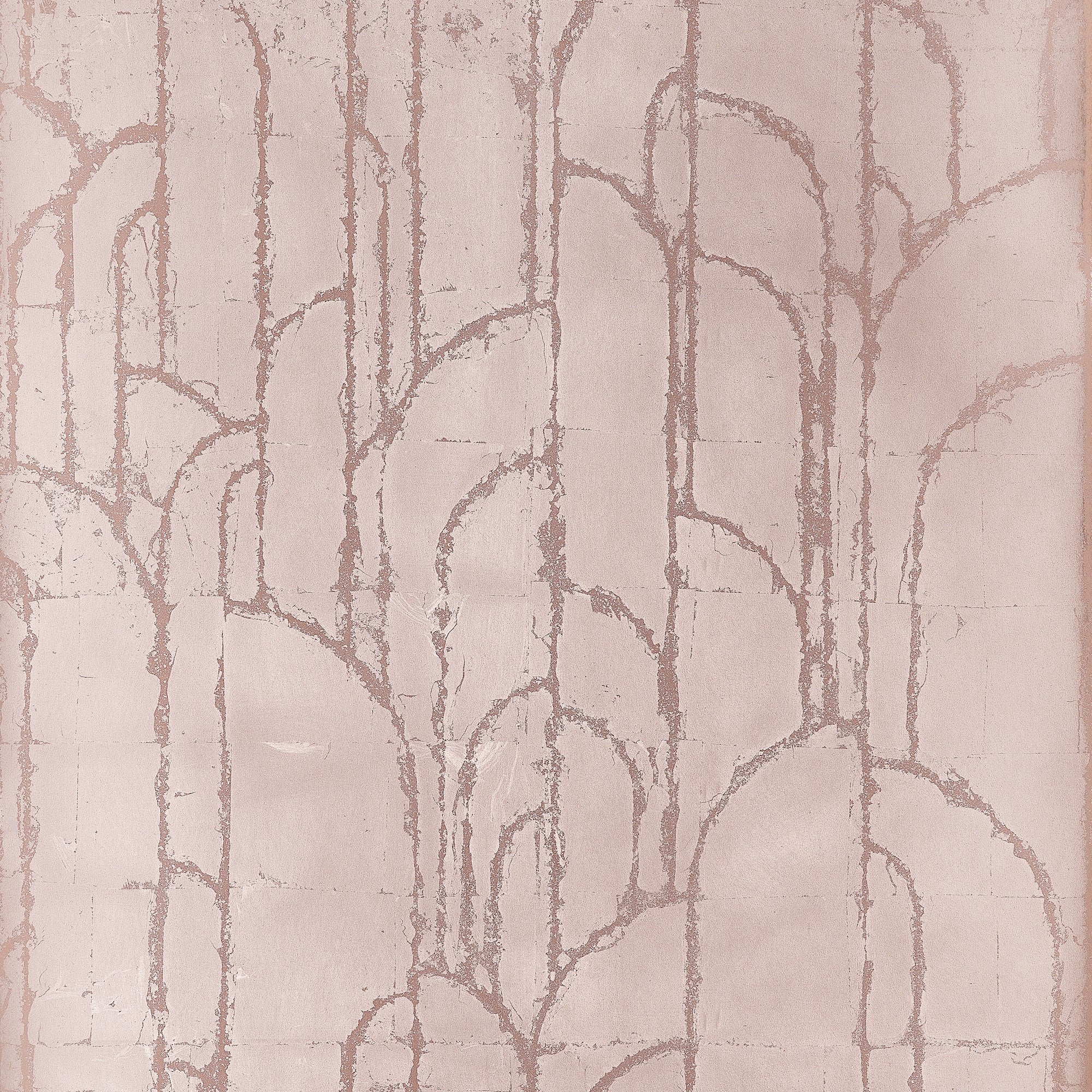 T24415 Deco Moon Rose Gold Yutori Wallpaper by Thibaut