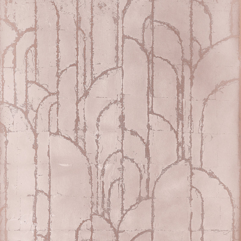 T24415 Deco Moon Rose Gold Yutori Wallpaper by Thibaut