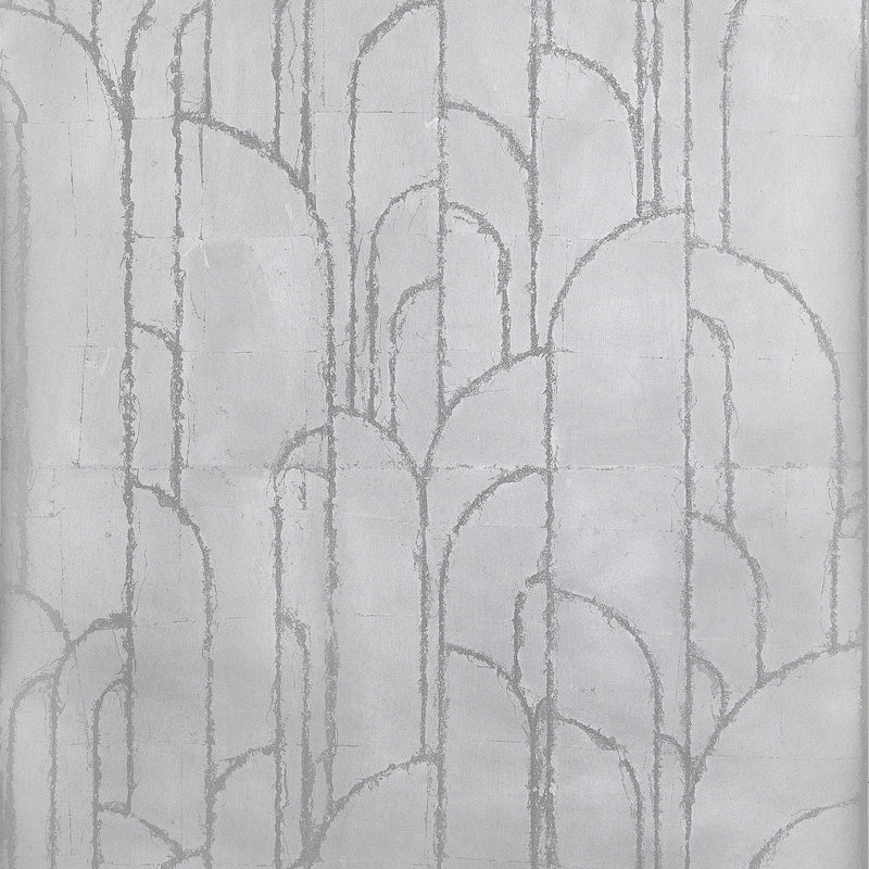 T24417 Deco Moon Silver Yutori Wallpaper by Thibaut