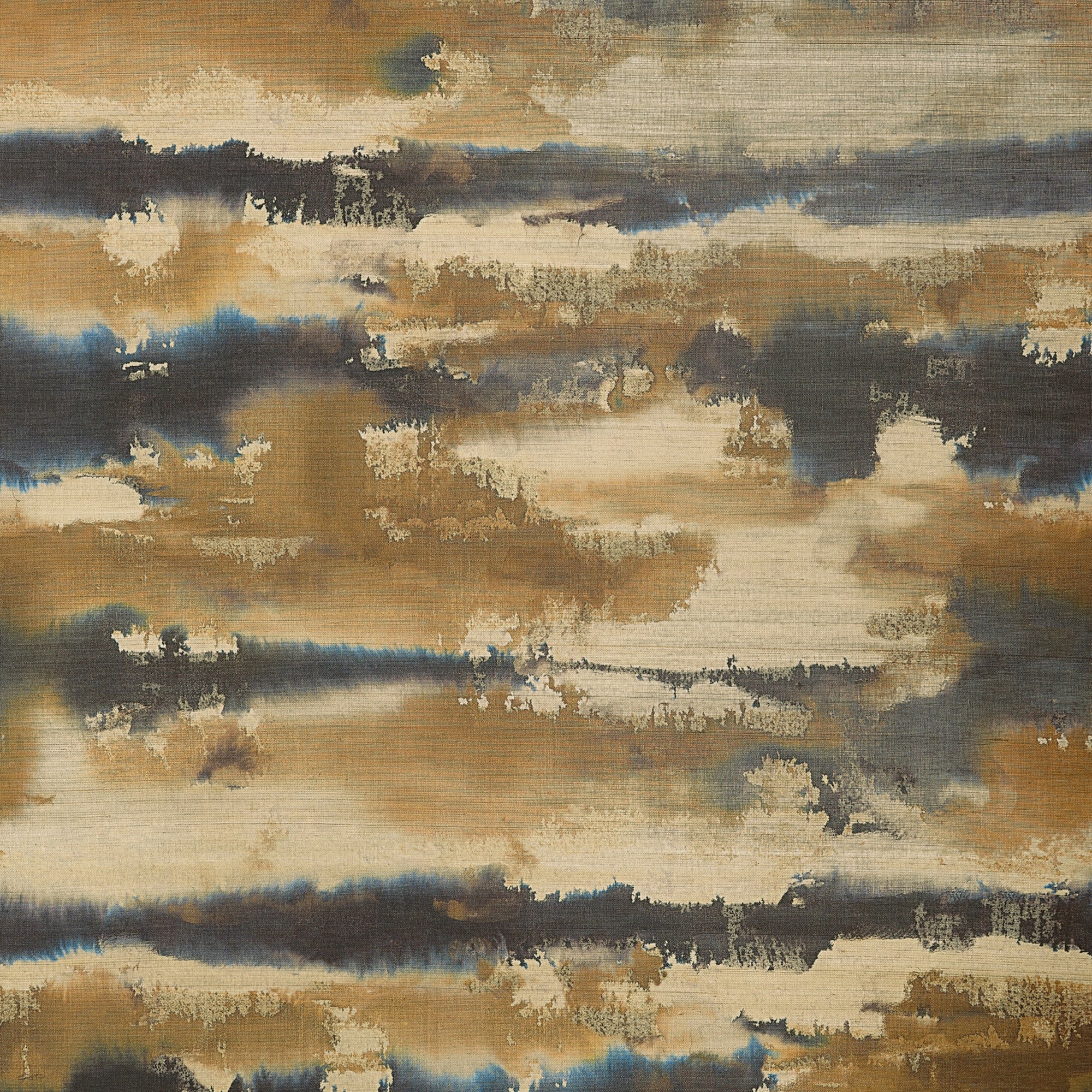 T24419 Silver Lining Indigo and Gold Yutori Wallpaper by Thibaut