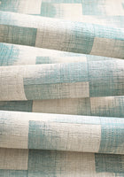 T24429 Raffia Squares Mineral Yutori Wallpaper by Thibaut