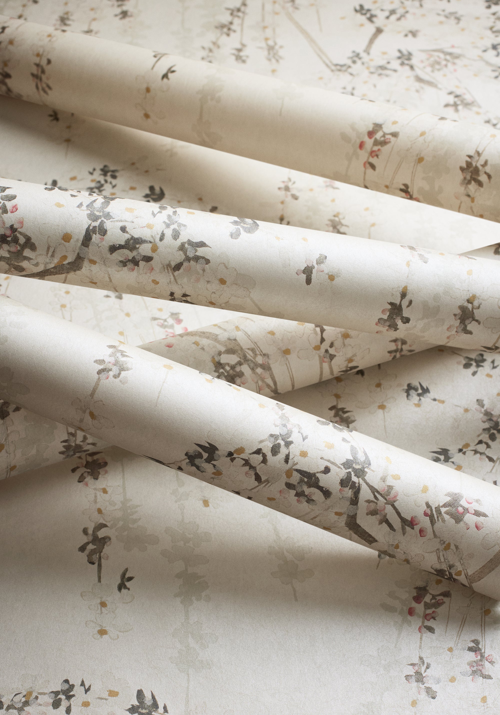 T24454 Weeping Blossom White Yutori Wallpaper by Thibaut