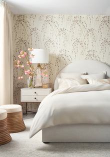T24454 Weeping Blossom White Yutori Wallpaper by Thibaut