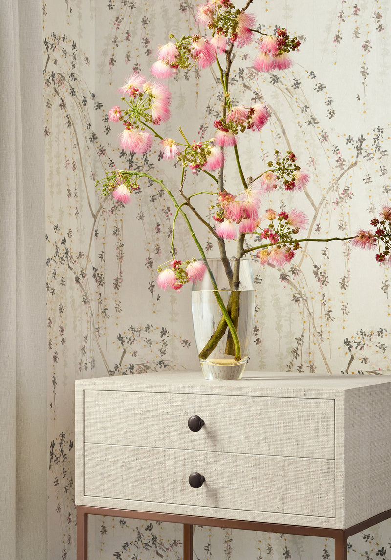 T24454 Weeping Blossom White Yutori Wallpaper by Thibaut