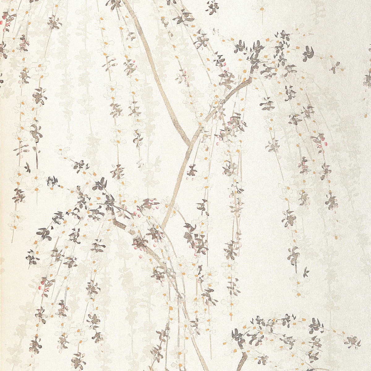 Weeping Blossom White Yutori Wallpaper by Thibaut