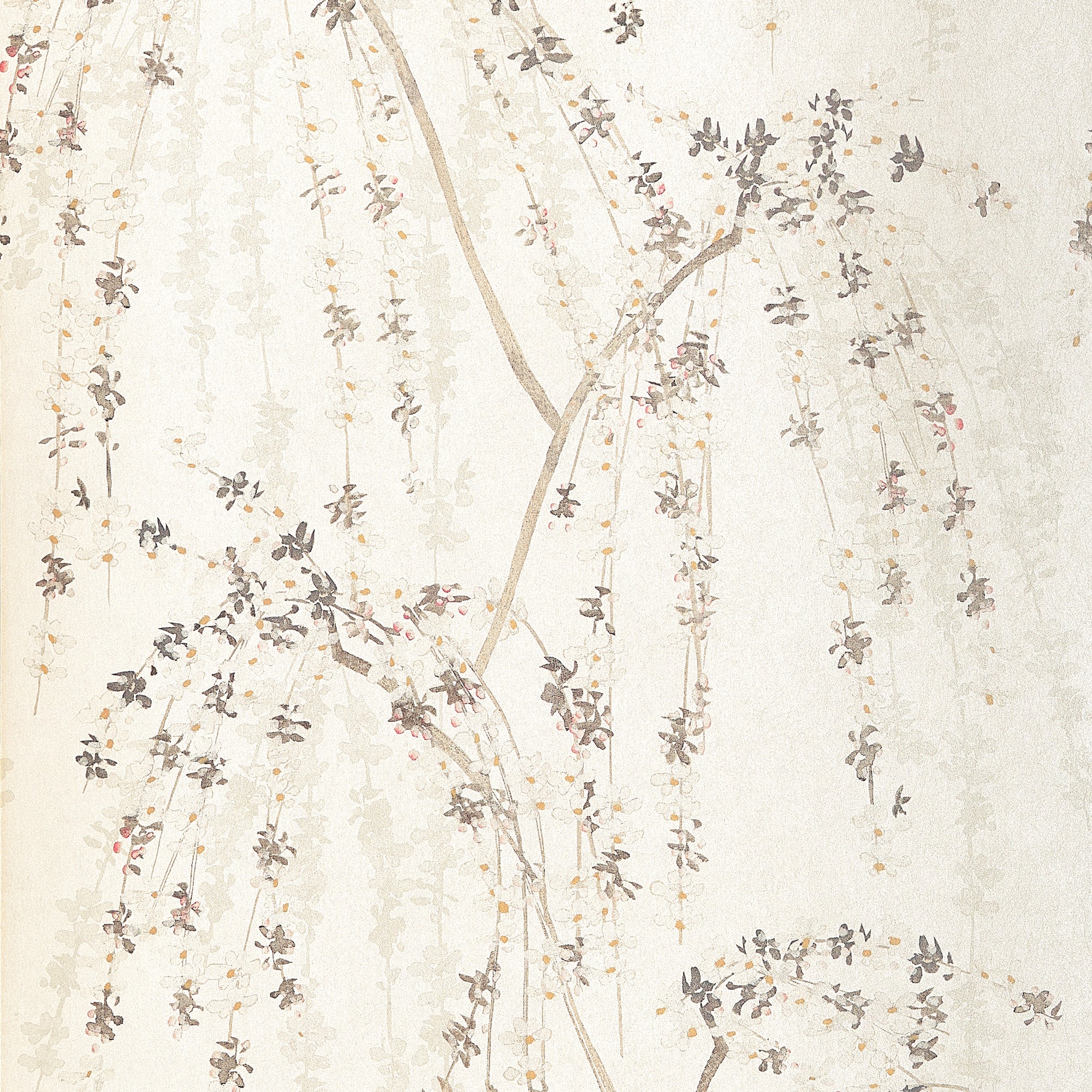 T24454 Weeping Blossom White Yutori Wallpaper by Thibaut