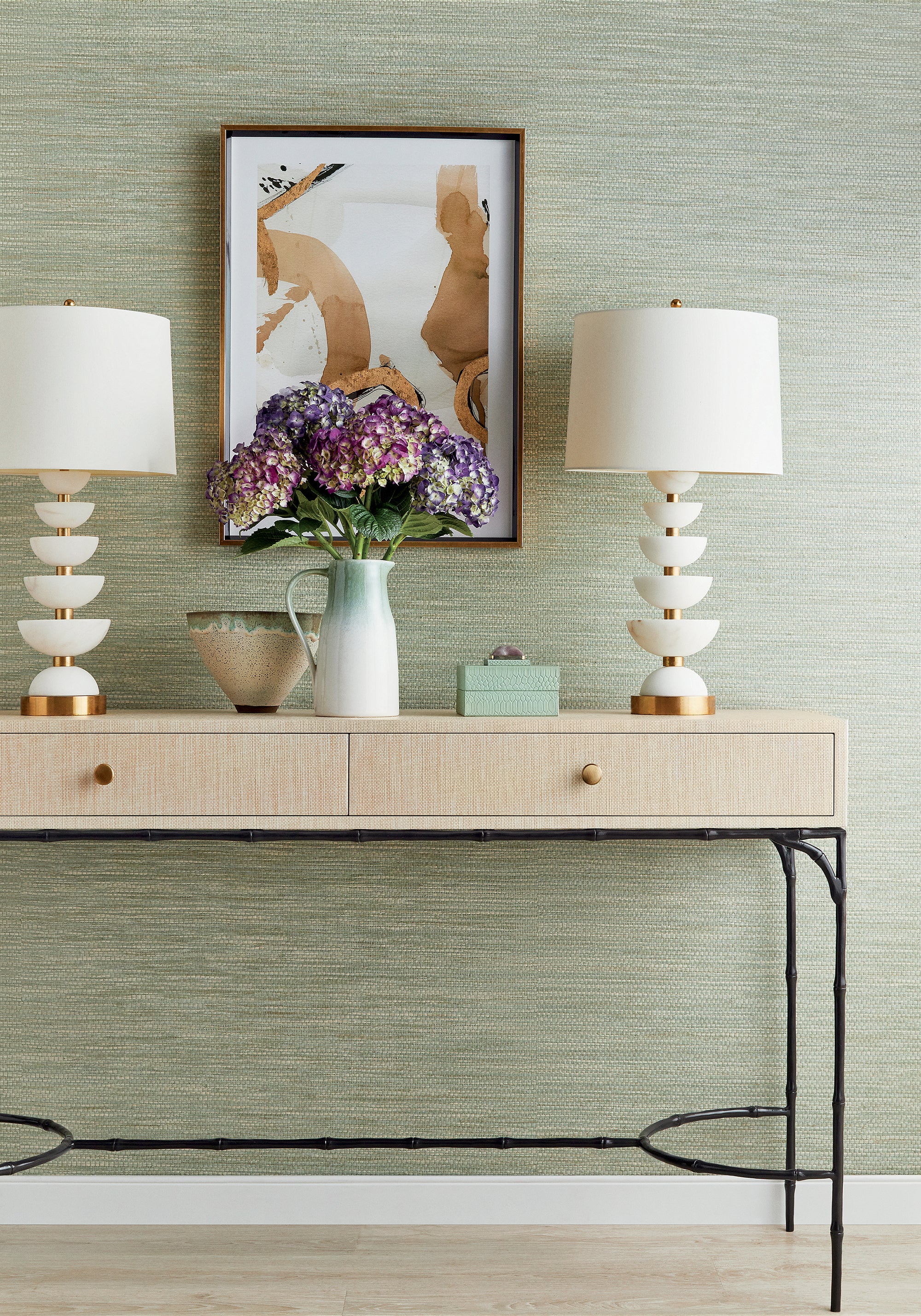 T27001 Cape May Weave Sage Natural Resource 3 Wallpaper by Thibaut