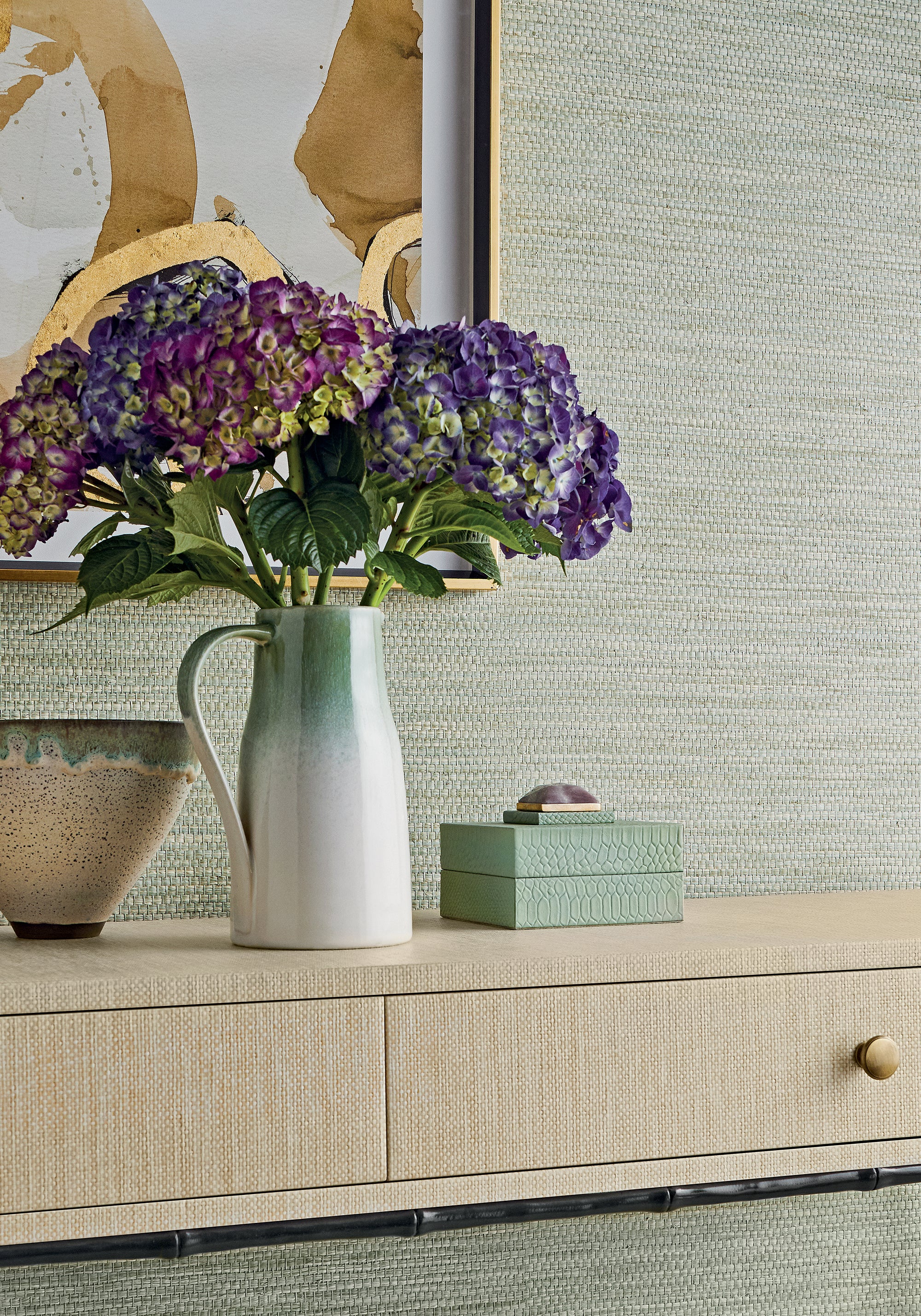 T27001 Cape May Weave Sage Natural Resource 3 Wallpaper by Thibaut