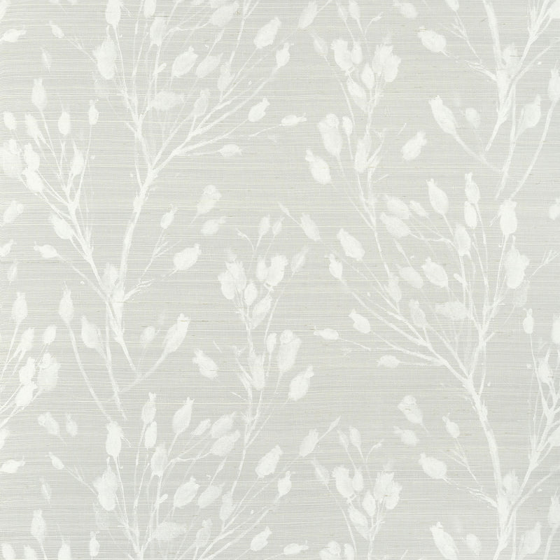 T27025 Wild Flower Grey Natural Resource 3 Wallpaper by Thibaut