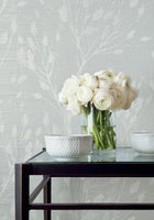 T27025 Wild Flower Grey Natural Resource 3 Wallpaper by Thibaut