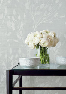 T27025 Wild Flower Grey Natural Resource 3 Wallpaper by Thibaut