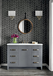 T27028 Cordoza Weave Charcoal Natural Resource 3 Wallpaper by Thibaut