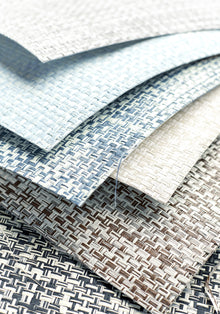 T27034 Arthur's Tweed Navy Natural Resource 3 Wallpaper by Thibaut