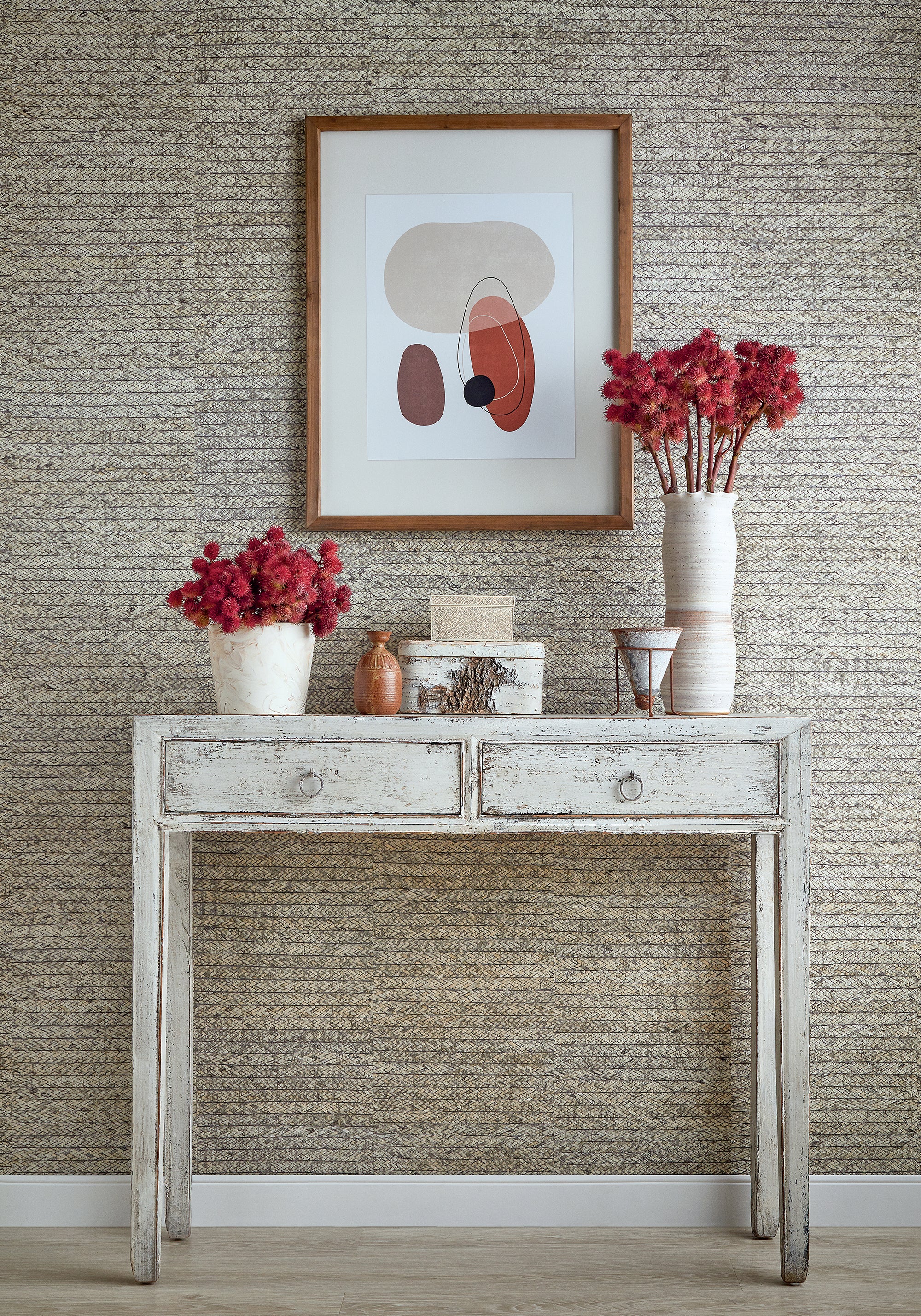 T27044 Pima Braid Grey Natural Resource 3 Wallpaper by Thibaut